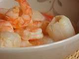 Crevettes aux Litchis et Citron vert ♥