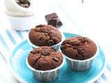 Muffins tout Choco aux pépites de Chocolat