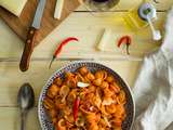 Orecchiette à l’Arrabiata, Chorizo et Fromage de Brebis