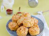 Petits gâteaux Poireaux, Parmesan et piment d’Espelette