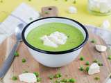 Soupe de Petit pois et Mozzarella