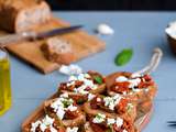 Tartines aux Tomates séchées et à la Feta