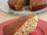 Gâteau banane, miel et et crumble de spéculoos