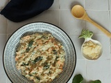 Orzo crémeux au Boursin, saumon fumé et épinards