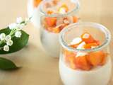 Panna cotta au lait d'amande et aux abricots