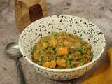 Risotto de petit épeautre à la courge butternut et lait de coco au curry