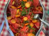 Variation autour de la salade de tomates