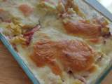 Gratin de crozets aux lardons