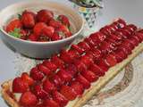 Tarte aux fraises et crème pâtissière