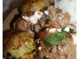 Boulettes de courgettes et feta au four