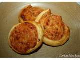 Roulés feuilletés aux légumes (carotte au cumin et navets tomates)