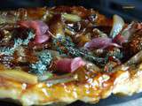 Tatin aux echalotes confites & magret de canard fume