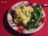 Gratin de choux fleurs et colin au curry