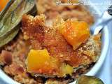 Crumble aux Mangues et Physalis  Cerises de Terre 