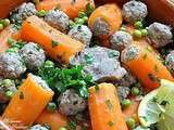 Dolma de carottes aux petits pois ضولمة زرودية