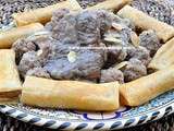 Tajine de viande aux cigares à la viande hachée -Elmfecheche