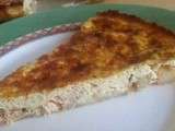 Tarte au saumon frais et crevettes à l’aneth