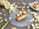 Entremet pop corn et abricot