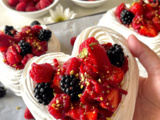 Pavlova aux fruits rouges