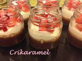 Verrines gourmandes aux deux chocolats version fraises