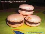 Macarons ganache chocolat