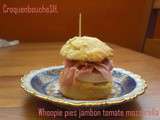 Whoopie pies jambon tomate mozzarella