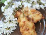 Beignets de fleurs d'acacia pour parfumer un anniversaire