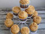 Cupcakes vanille et ganache chocolat blond dulcey