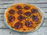 Quiche légumes d’été et chorizo