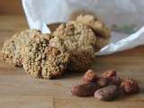 Biscuits framboises séchées et aux éclats de fèves de cacao (sans sucre ajoutés, sans gluten, vegan)