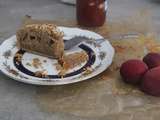 Gâteau à la confiture d'abricots, orange confite et farine de châtaigne