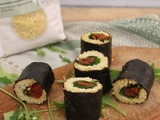 Makis millet roquette tomates séchées