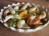 Salade avocat mangue crevettes et sa sauce antigaspi