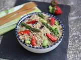 Salade de quinoa printanière au tartare d'algues