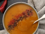 Soupe patate douce-butternut paprika et piment