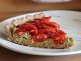 Tarte à la tomate et au pesto