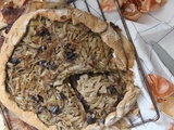 Tarte aux oignons et olives façon pissaladière