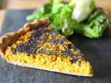 Tarte carottes-curry-pavot