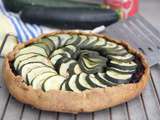 Tarte rustique courgette-tomate-tapenade