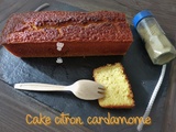 Cake au citron cardamome