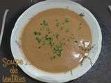 Soupe de lentilles blondes