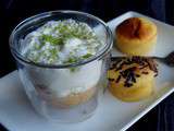 Verrine mousse citron et palet breton