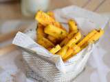 Frites de polenta aux olives noires et épices Cajun