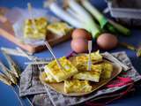 Quiche sans pâte poireau et fromage de chèvre