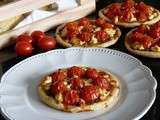 Tartelettes de tomate cerise & fromage de brebis