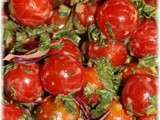 Salade de tomates cerise aux fines herbes