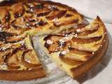 Tarte aux pommes et à la crème pâtissière