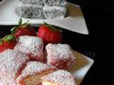 Lamingtons, petits gâteaux australiens pour le Daring Baker de Mai