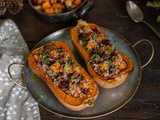 Butternut farcie au quinoa