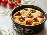 Clafoutis de tomates cerises